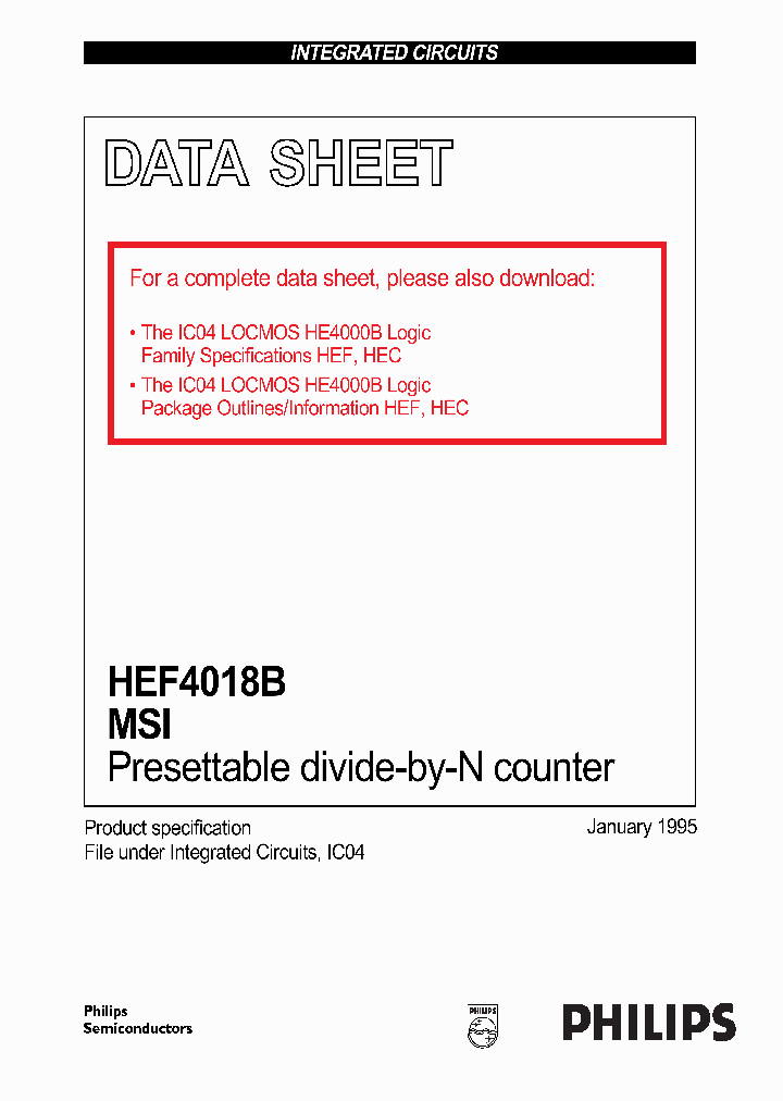 HEF4018B_105588.PDF Datasheet