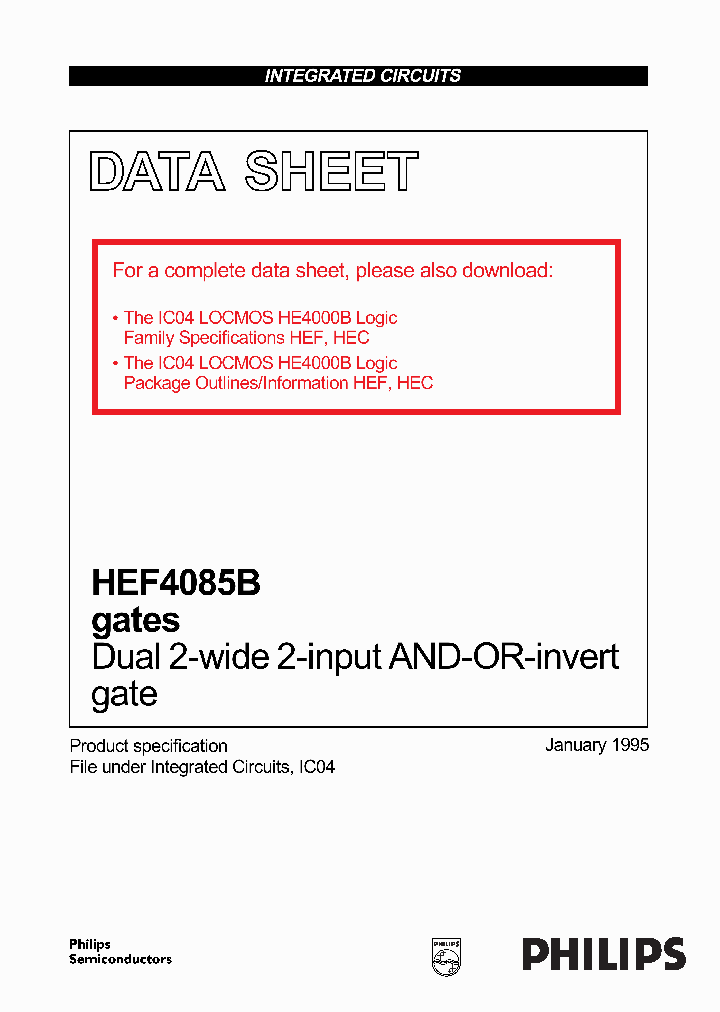 HEF4085_172744.PDF Datasheet