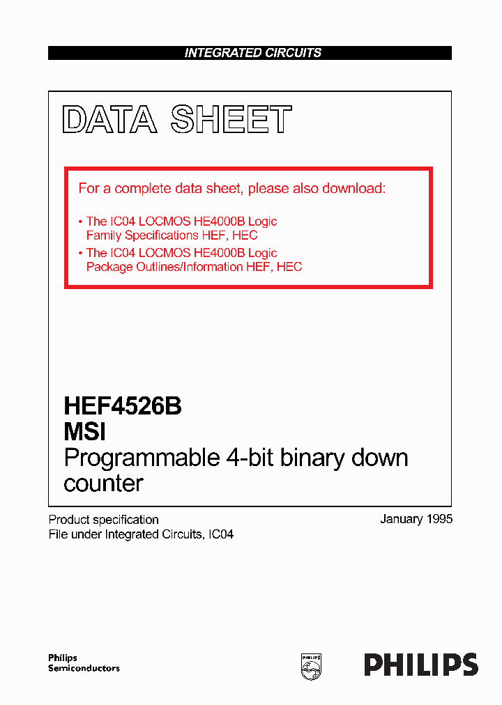 HEF4526B_139507.PDF Datasheet