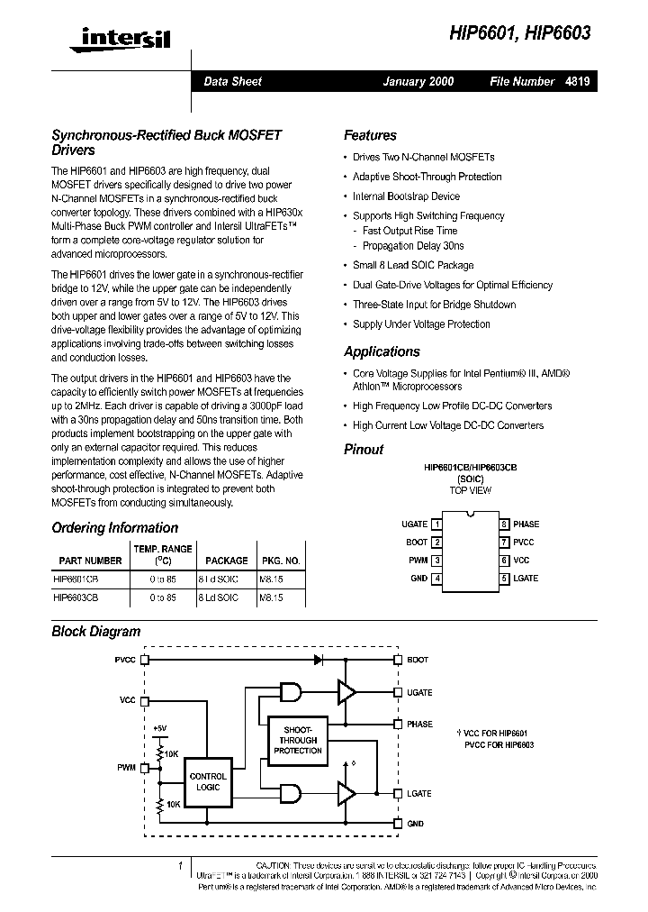 HIP6601_26259.PDF Datasheet