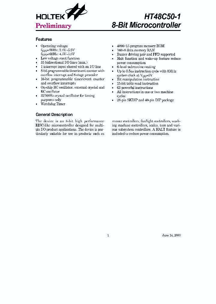 HT48C50-_73068.PDF Datasheet