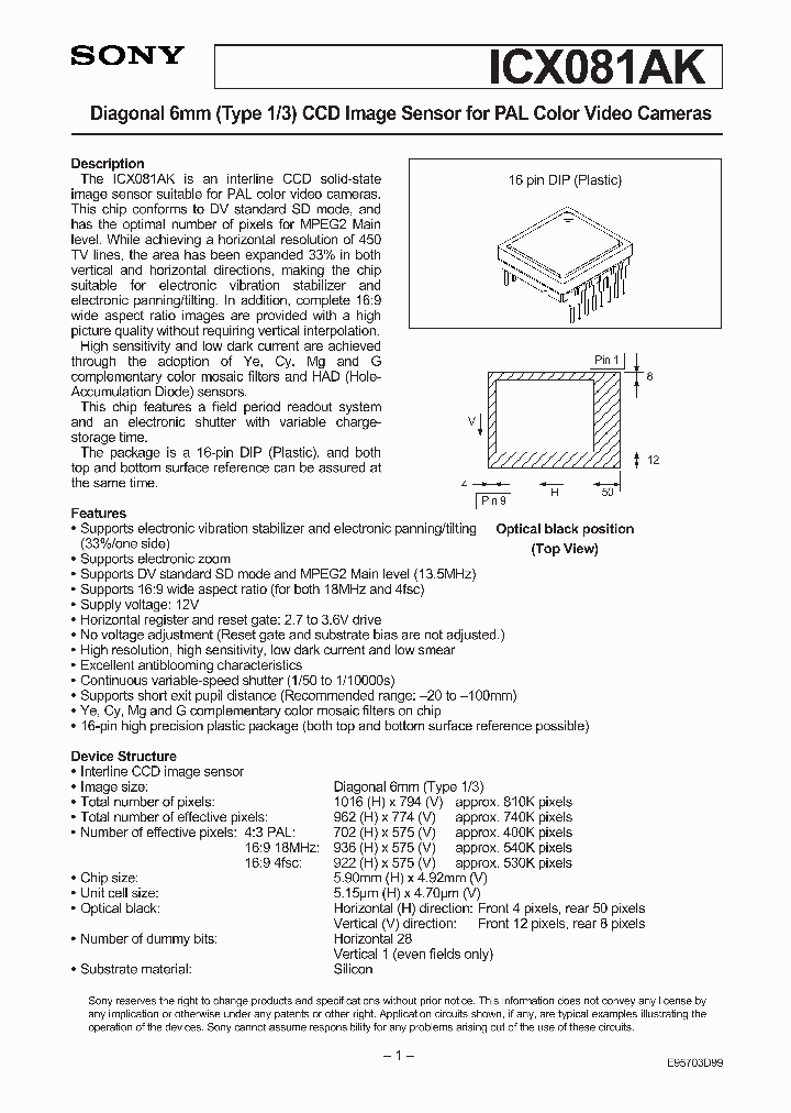 ICX081AK_41145.PDF Datasheet
