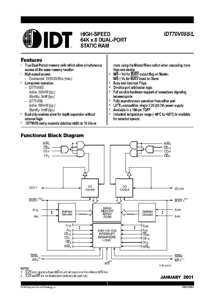 IDT70V08L_109527.PDF Datasheet