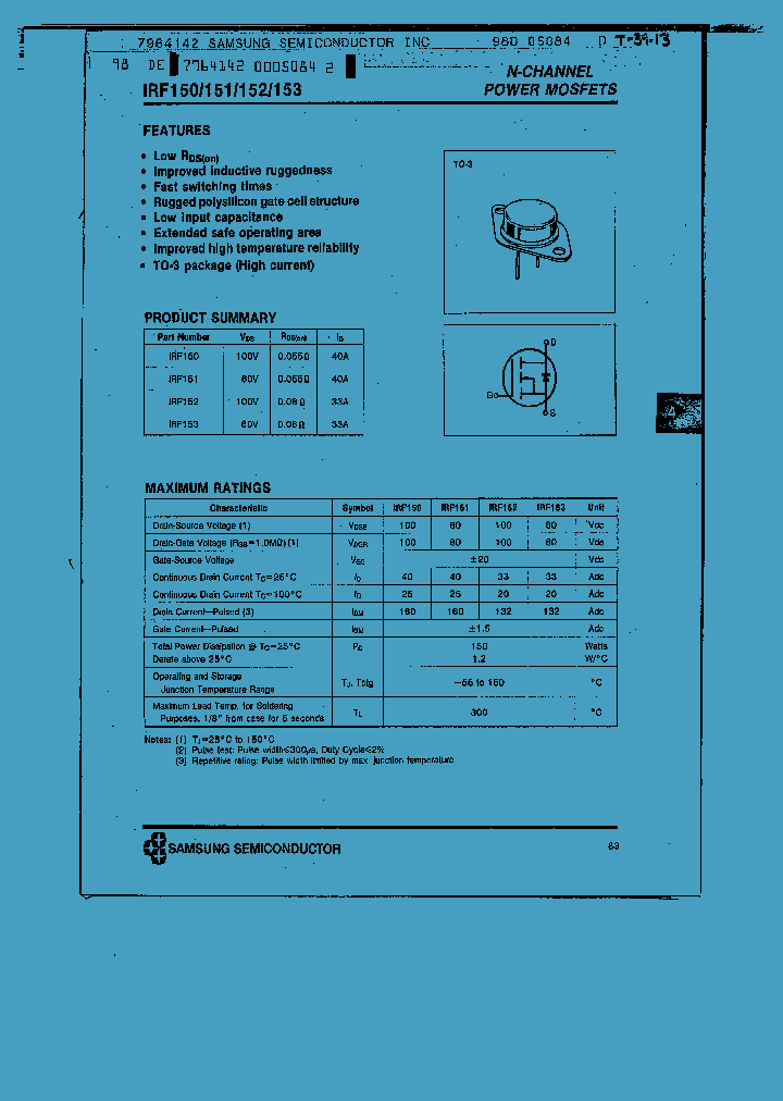 IRF150_5761.PDF Datasheet