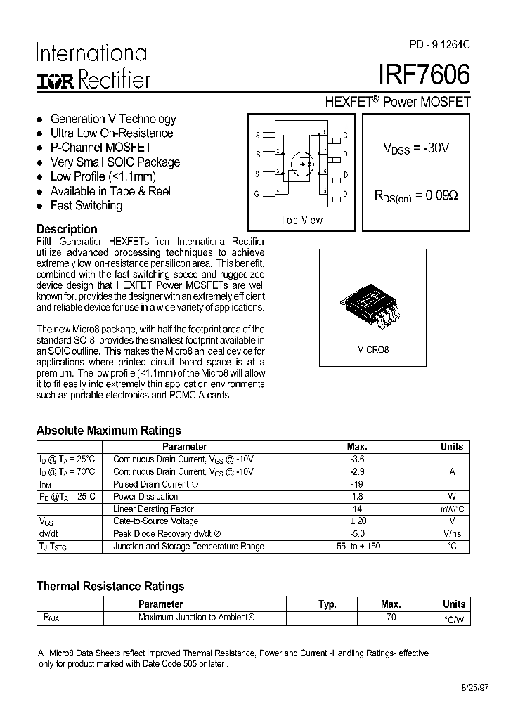 IRF7606_138825.PDF Datasheet