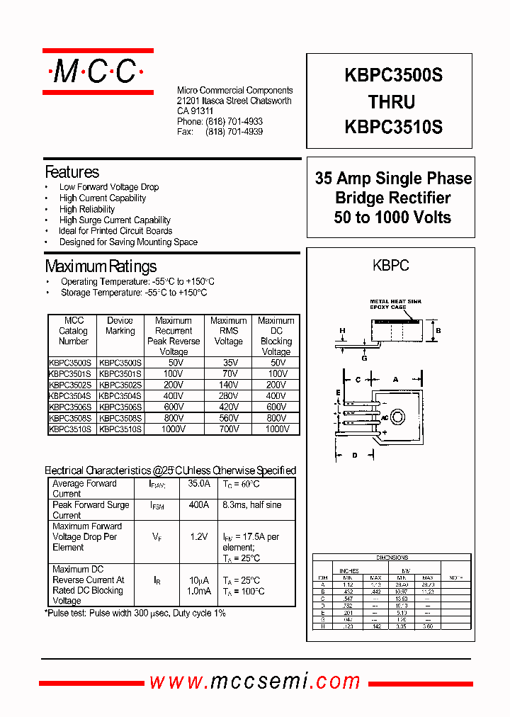 KBPC3500S_119375.PDF Datasheet