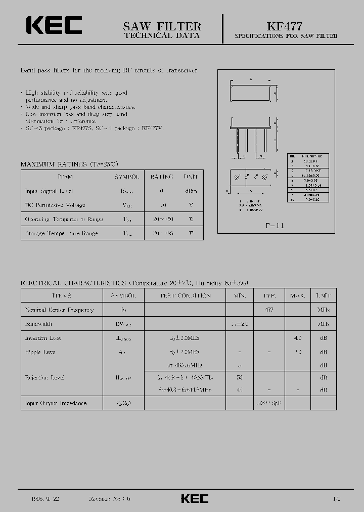 KF477_27026.PDF Datasheet