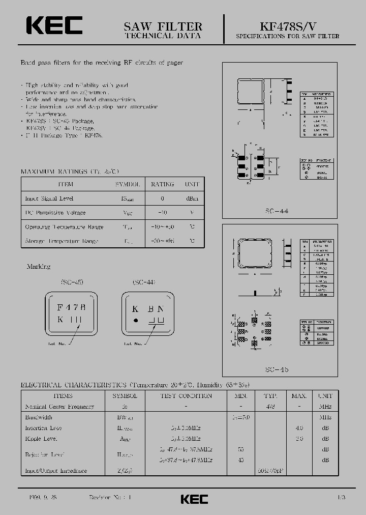 KF478S_27033.PDF Datasheet