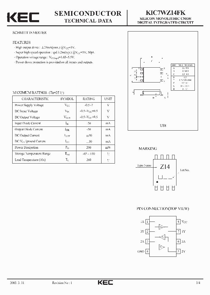 KIC7WZ14FK_32306.PDF Datasheet