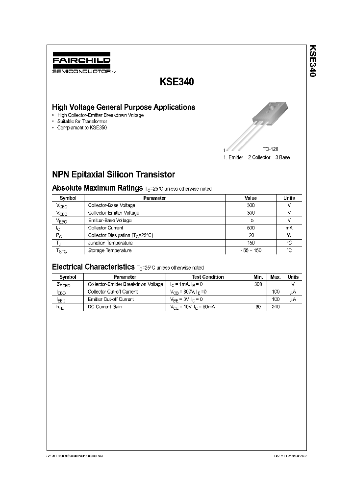 KSE340_184476.PDF Datasheet