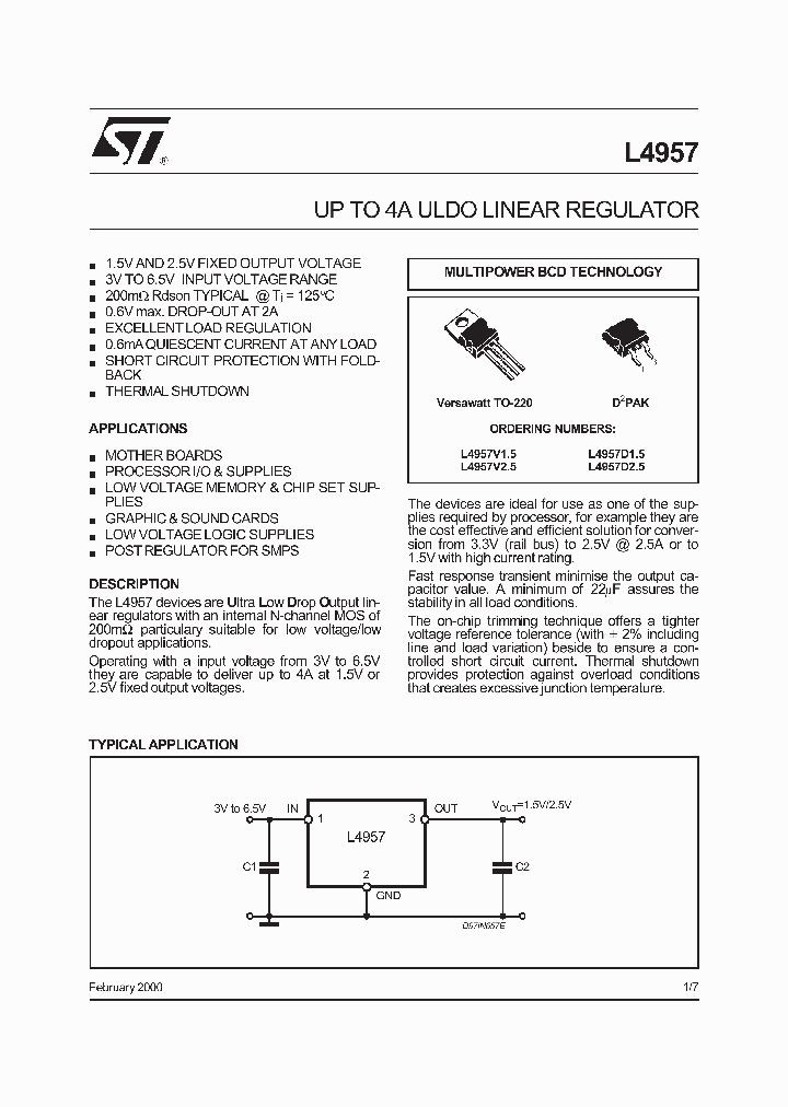 L4957D15_139372.PDF Datasheet