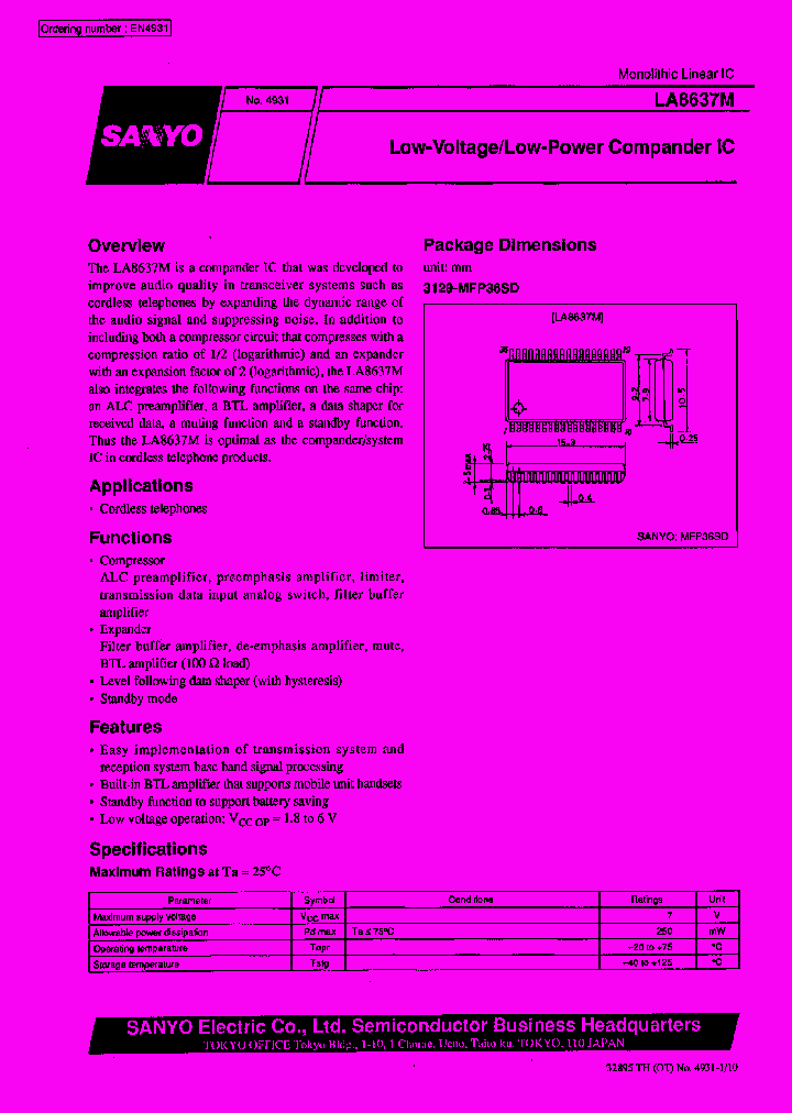 LA8637M_134657.PDF Datasheet