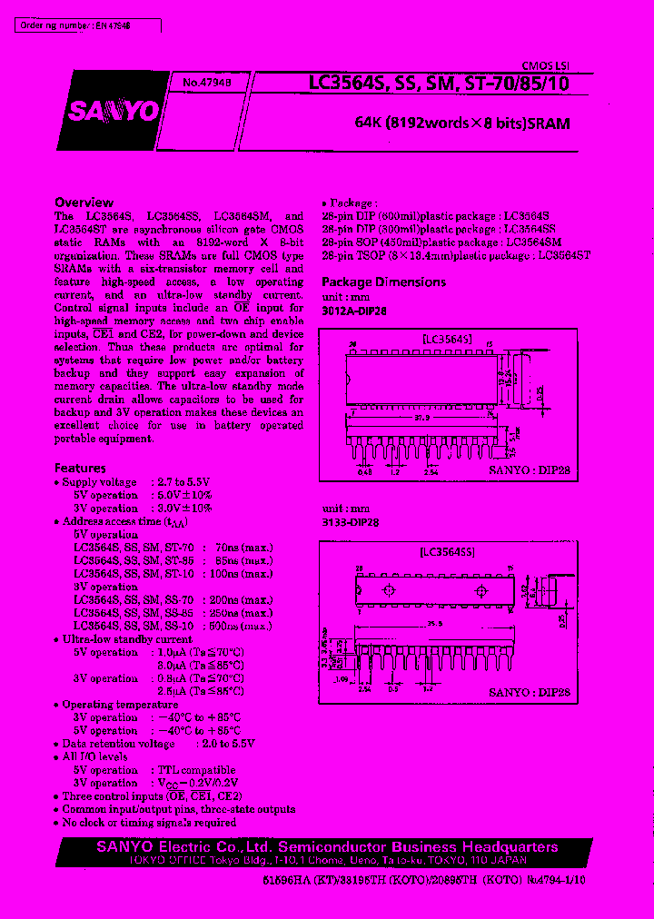 LC3564S_138355.PDF Datasheet