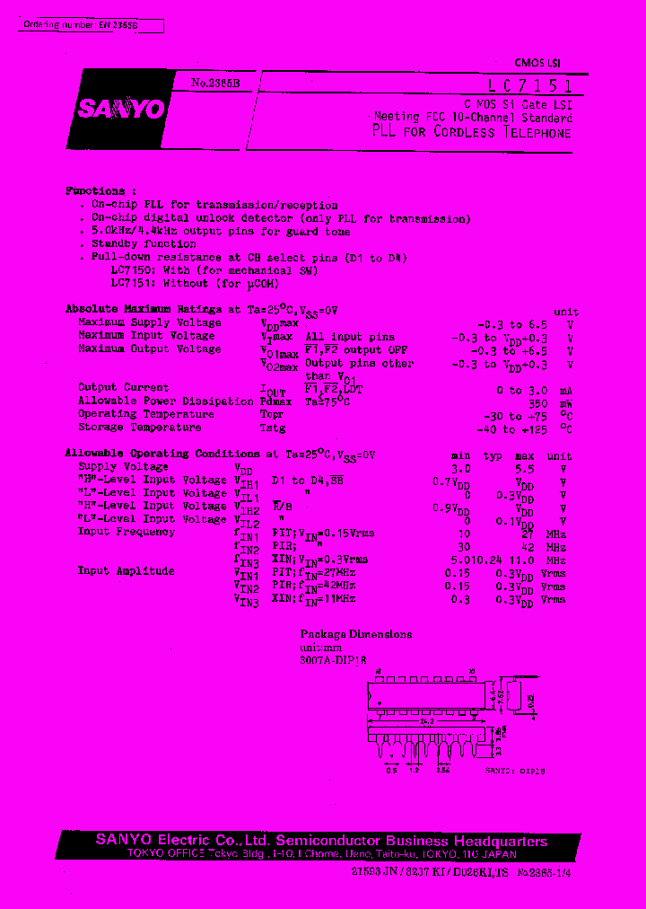 LC7151_170371.PDF Datasheet