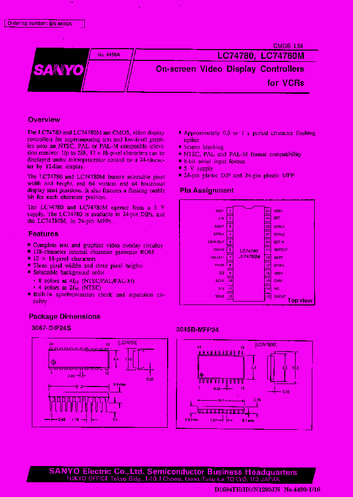 LC74780_98256.PDF Datasheet