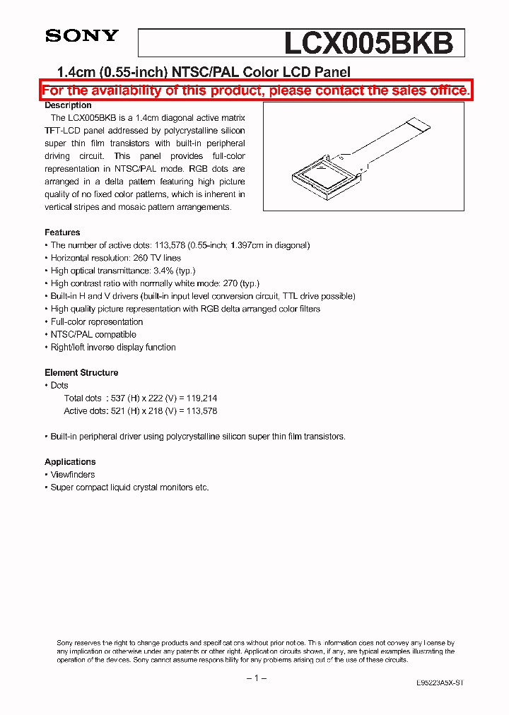 LCX005BKB_49552.PDF Datasheet