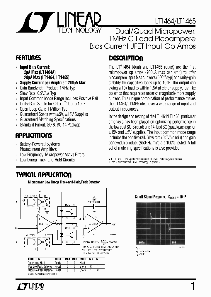 LT1464_75690.PDF Datasheet