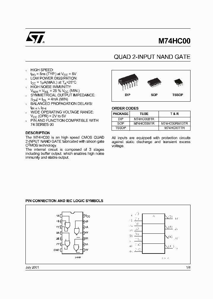 M74HC00_13404.PDF Datasheet