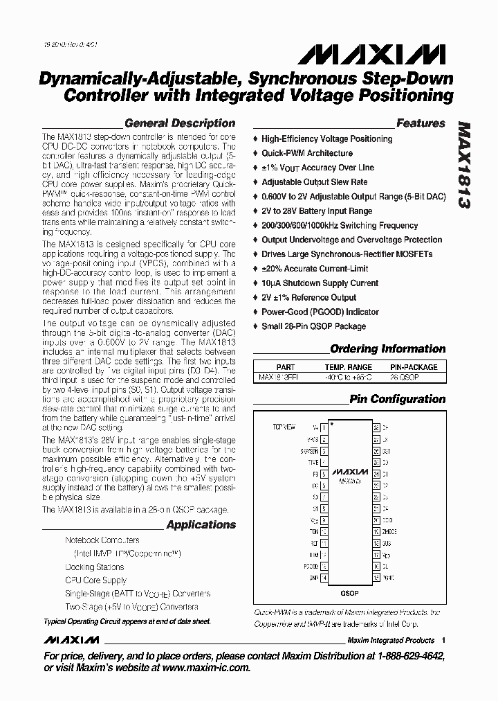 MAX1813_29602.PDF Datasheet