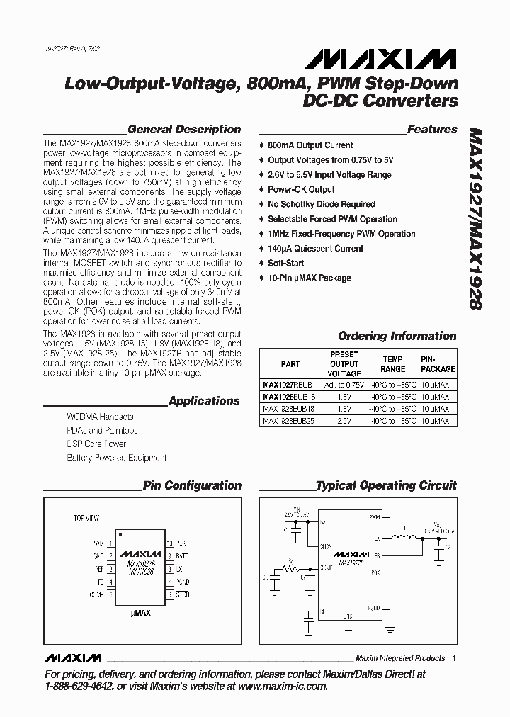 MAX1928EUB18_60883.PDF Datasheet