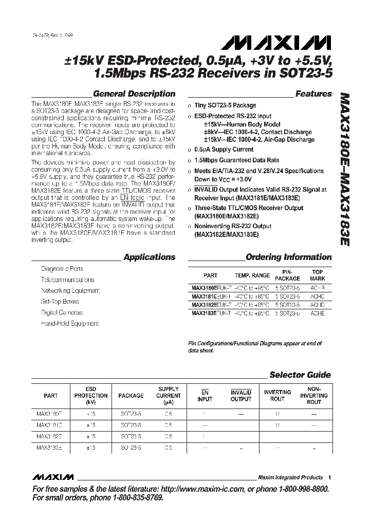 MAX3180E_123209.PDF Datasheet