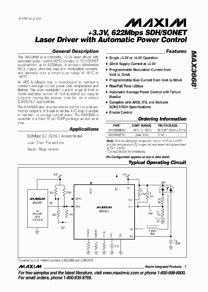 MAX3668_94139.PDF Datasheet