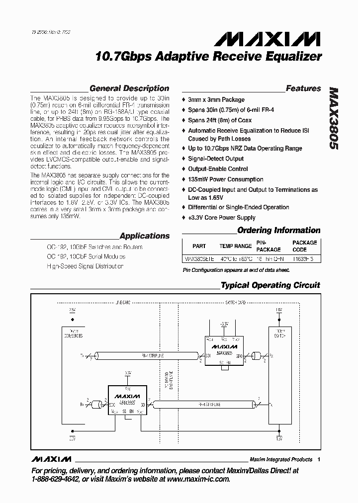 MAX3805_47111.PDF Datasheet