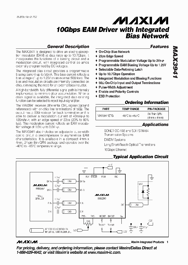 MAX3941_106527.PDF Datasheet