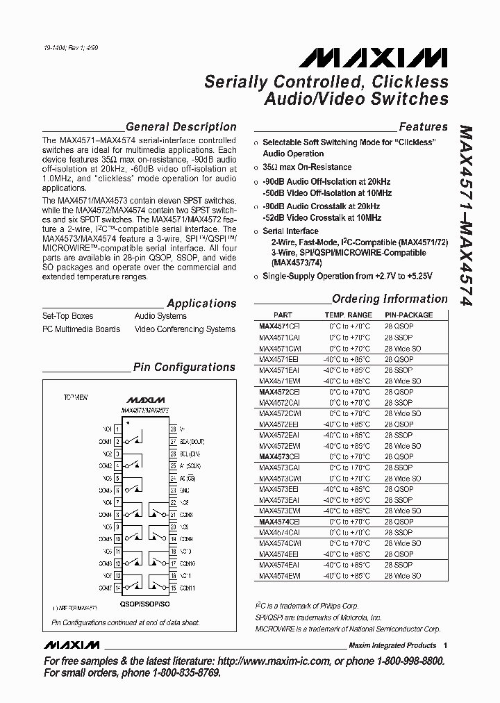 MAX4571_29969.PDF Datasheet