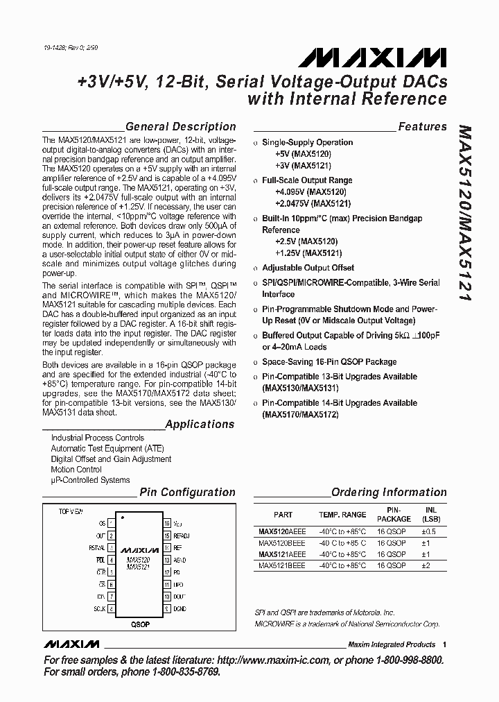 MAX5120_110887.PDF Datasheet