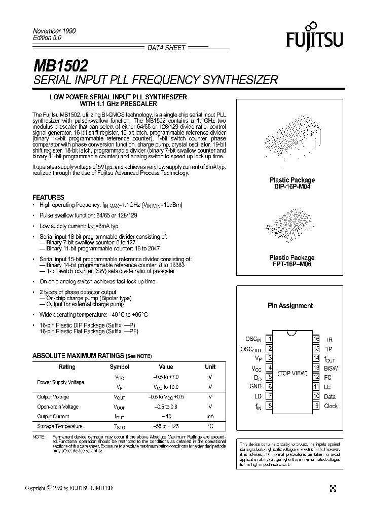 MB1502_105483.PDF Datasheet