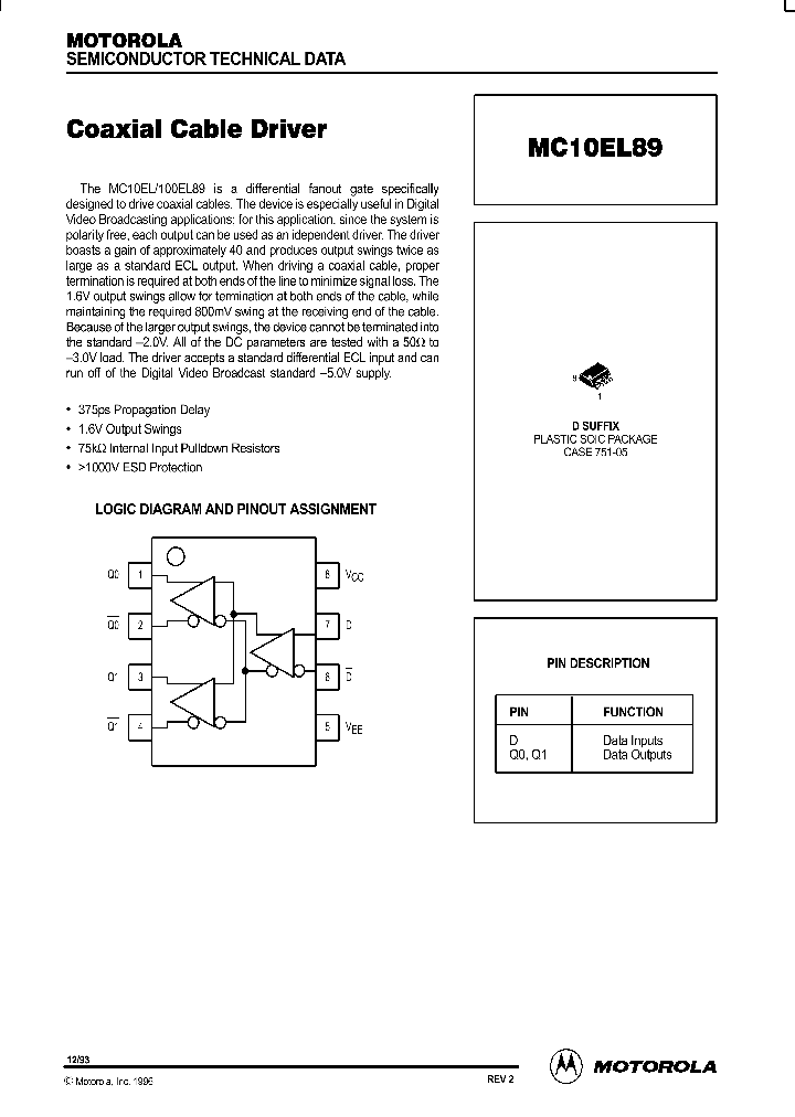 MC10EL89_134705.PDF Datasheet