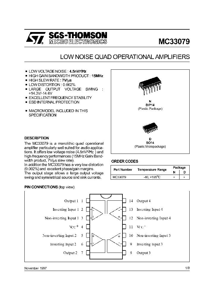 MC33079_30911.PDF Datasheet