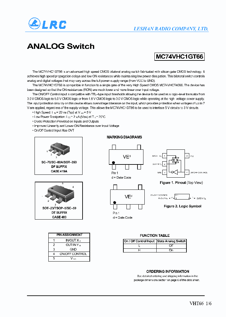 MC74VHC1G66DFT2_184884.PDF Datasheet