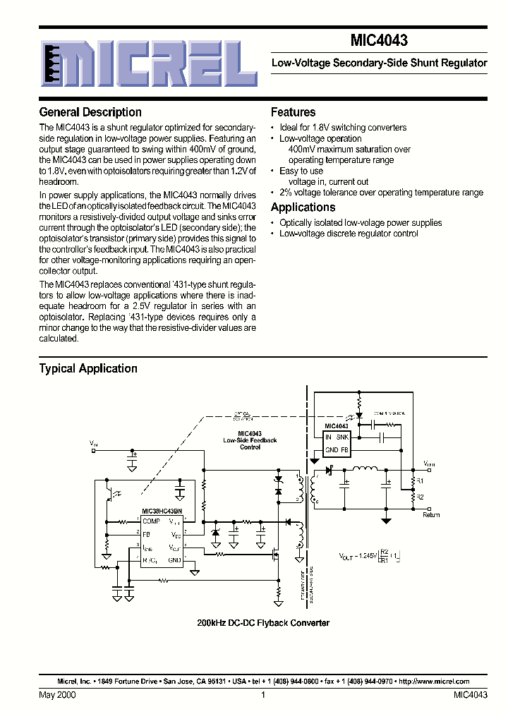 MIC4043_31672.PDF Datasheet