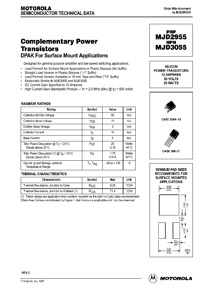 MJD2955_167335.PDF Datasheet