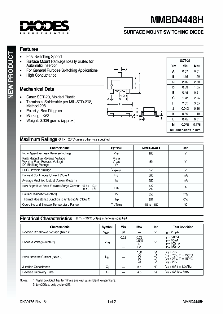 MMBD4448H_151994.PDF Datasheet