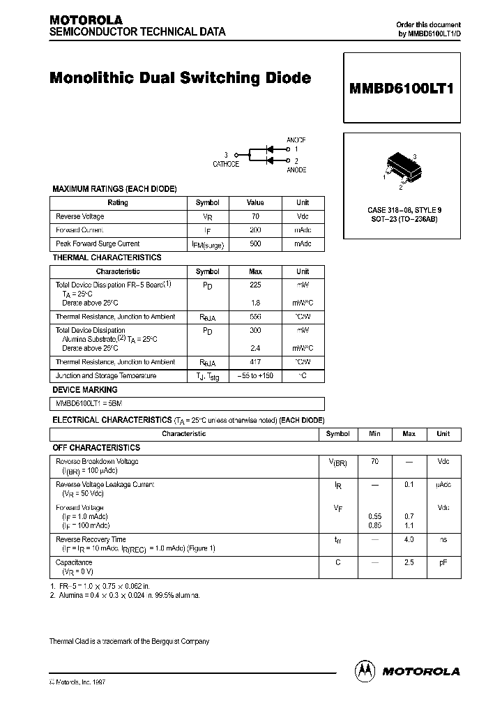 MMBD6100LT1_170284.PDF Datasheet