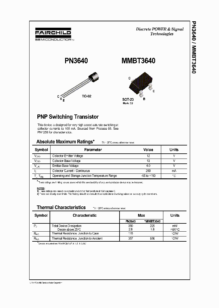 MMBT3640_148499.PDF Datasheet