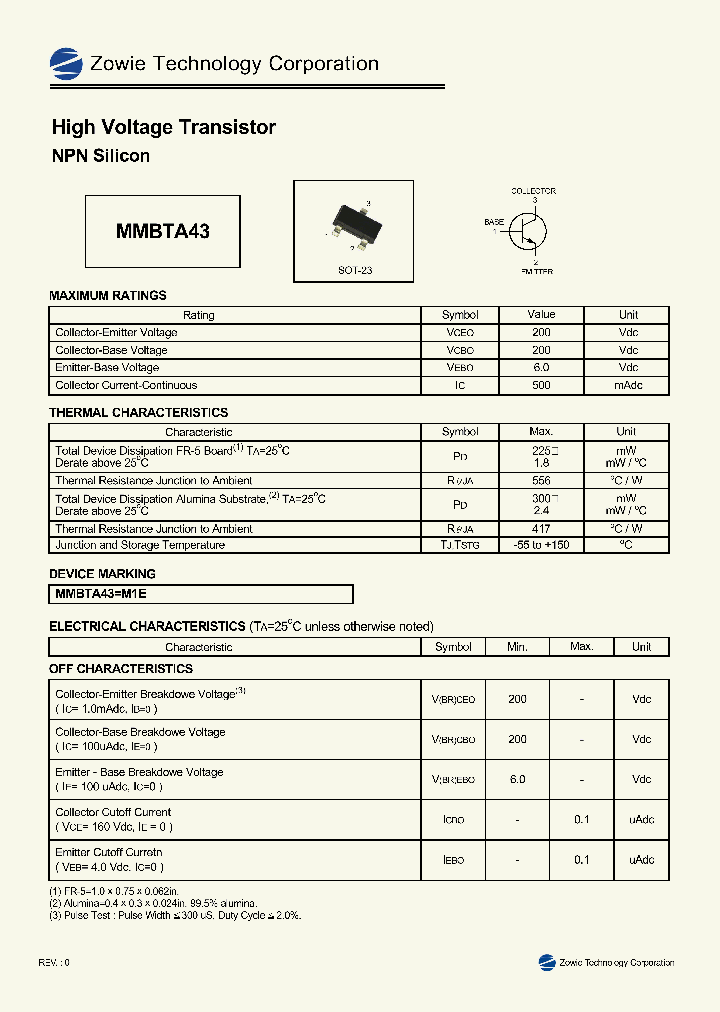 MMBTA43_157751.PDF Datasheet