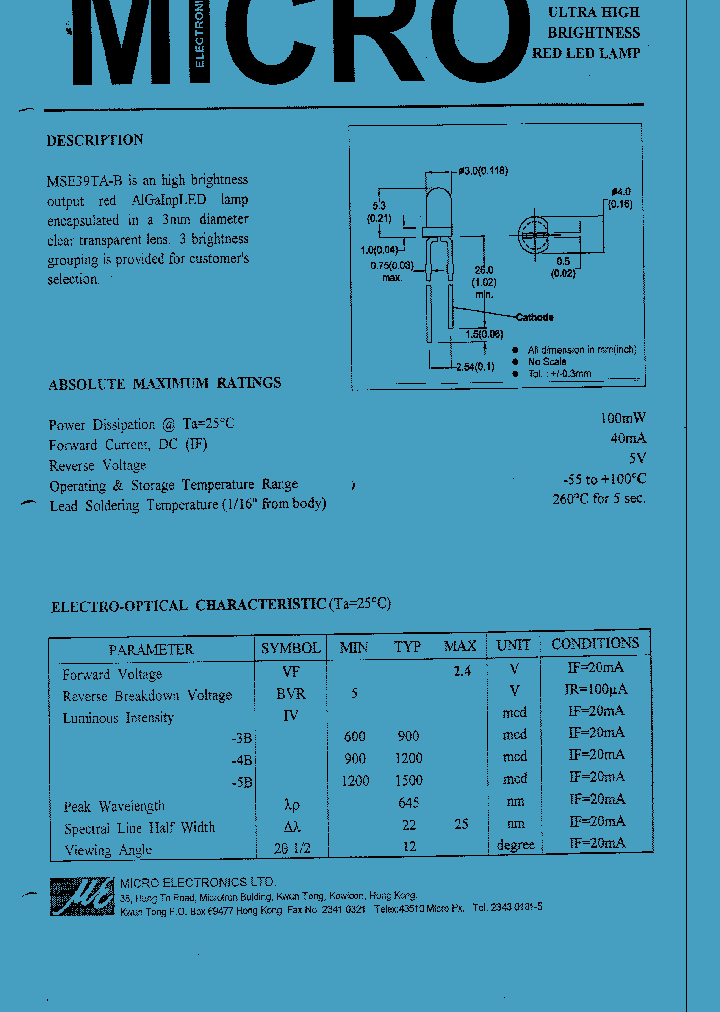MSE39TA-4B_72256.PDF Datasheet