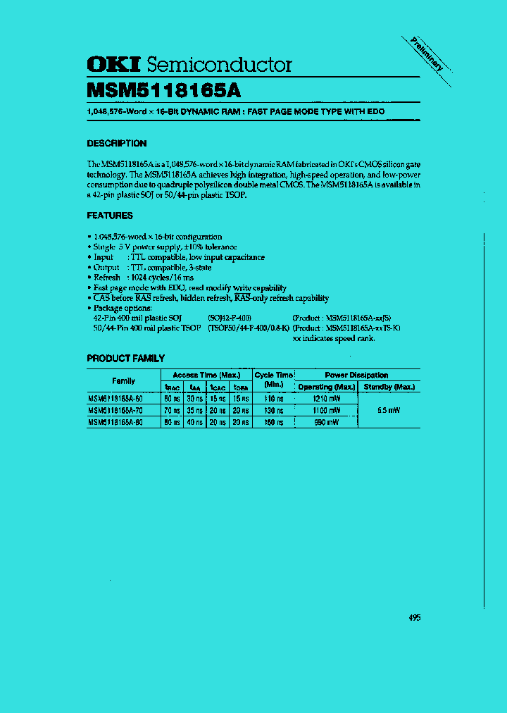 MSM5118165A_27585.PDF Datasheet