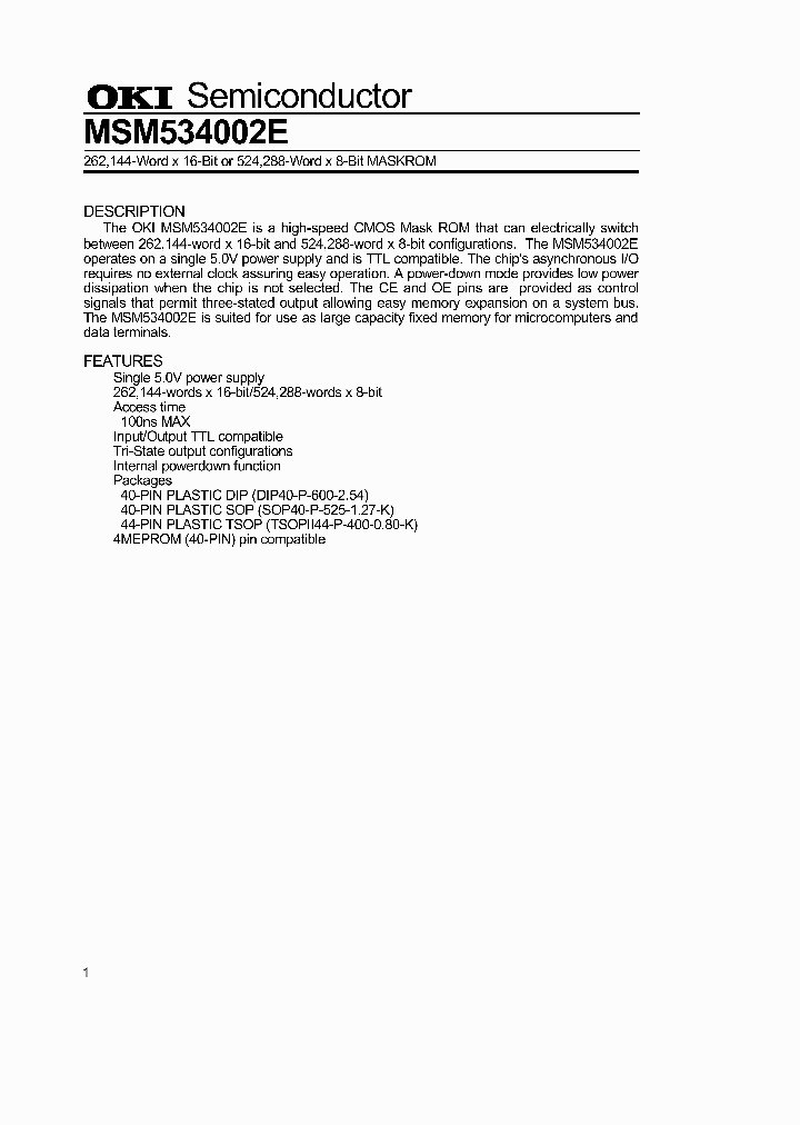 MSM534002E_163884.PDF Datasheet