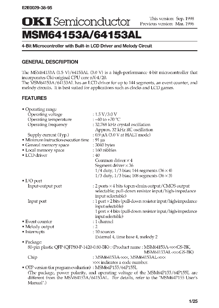 MSM64153A_117953.PDF Datasheet