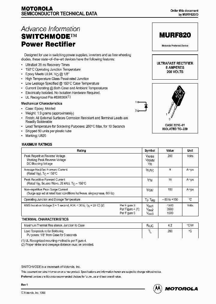 MURF820_58758.PDF Datasheet