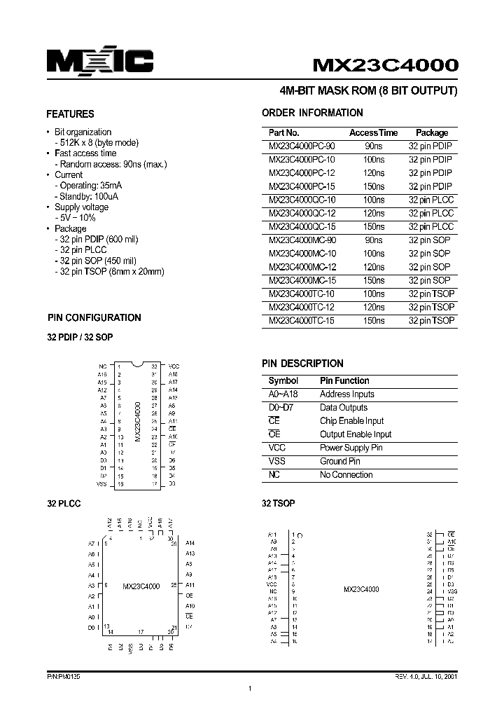 MX23C4000_91687.PDF Datasheet