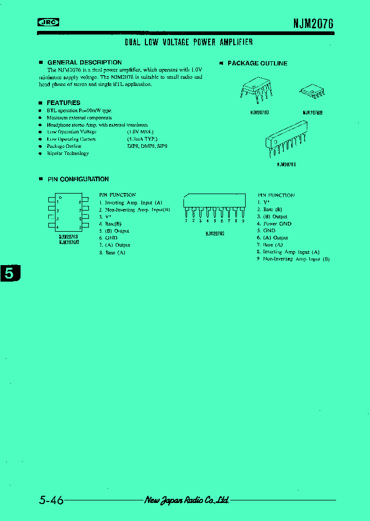 NJM2076_33296.PDF Datasheet