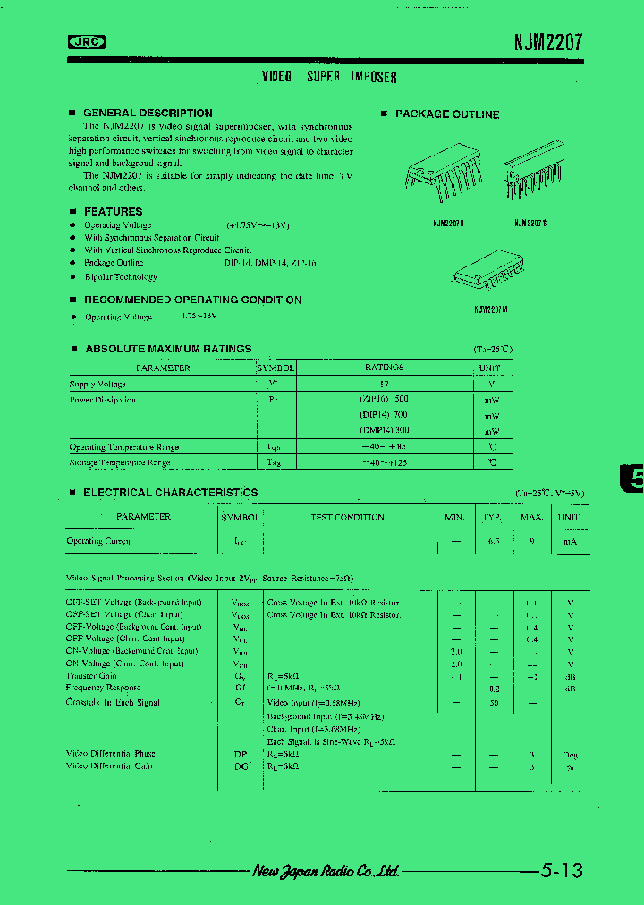 NJM2207_33383.PDF Datasheet