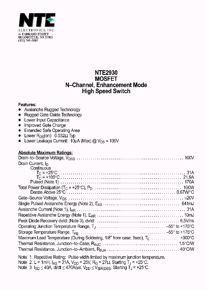 NTE2930_69856.PDF Datasheet