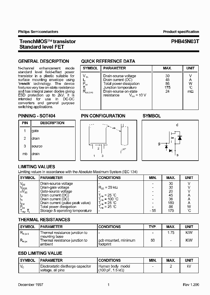 PHB45N03T_152745.PDF Datasheet